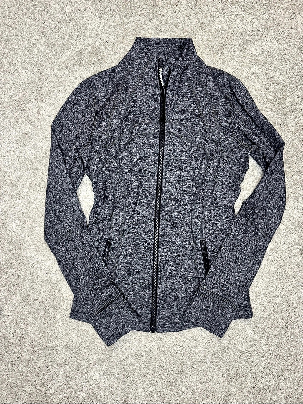 lululemon Define Jacket Gray Full-Zip Size 8